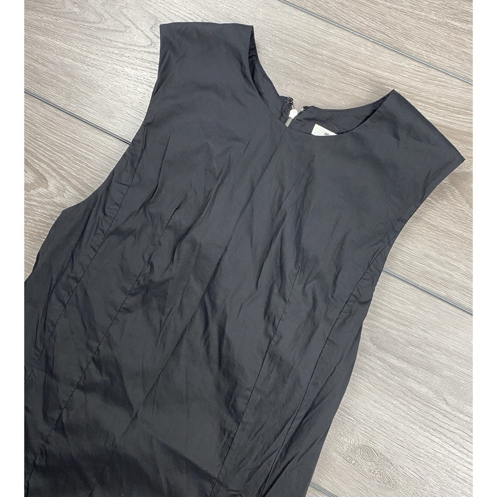 Helmut Lang Women's‎ Sleeveless Full Back Zip Sheath Dress Black Size Small